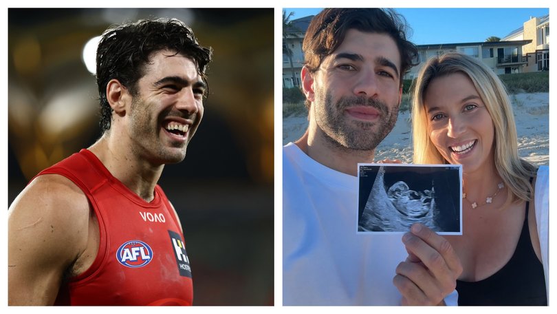 Christian Petracca and wife Bella are expecting their first child.