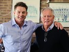 Ben and Bryan Cousins at Swan Districts Football Club last weekend.