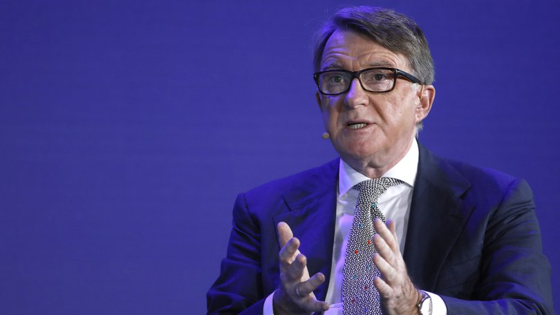 Peter Mandelson. MUST CREDIT: Justin Chin/Bloomberg
