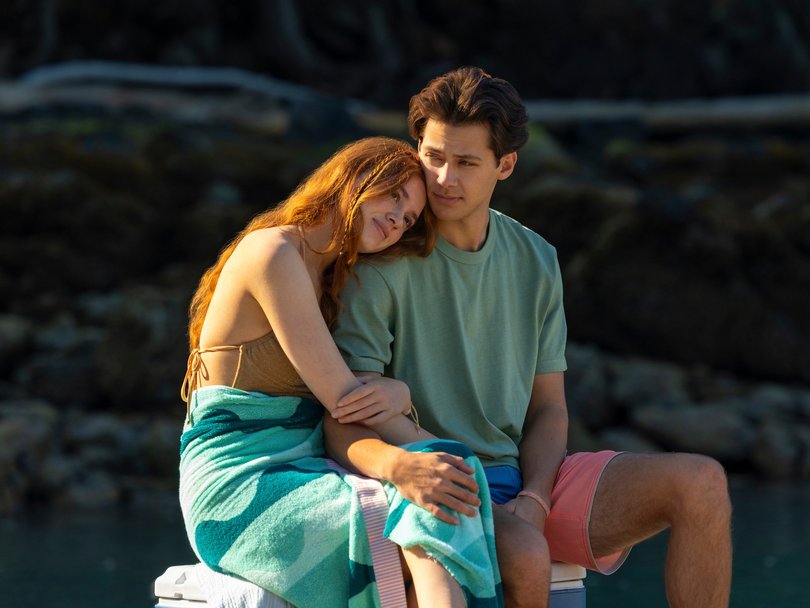 Sadie Soverall as Percy Fraser and Matt Cornett as Sam Florek in Every Year After.