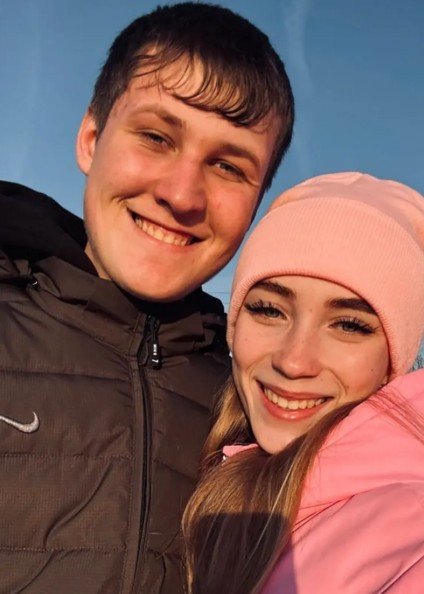 Ruslan Gaus and girlfriend Violetta Parushkina.