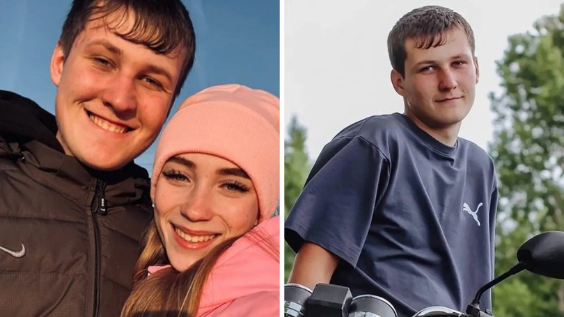 Ruslan Gaus, pictured with girlfriend Violetta Parushkina, was shot dead by a deer hunter.