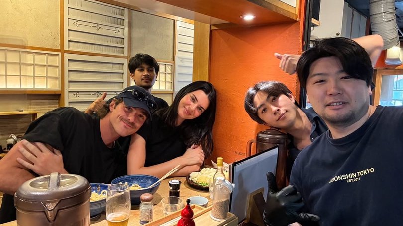 Jacob Elordi and Kendall Jenner spotted enjoying a meal at Udon Shin in Tokyo.
