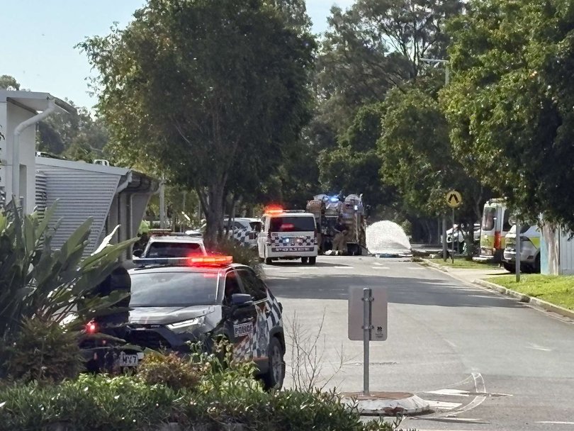 Two people were hospitalised after the incident.