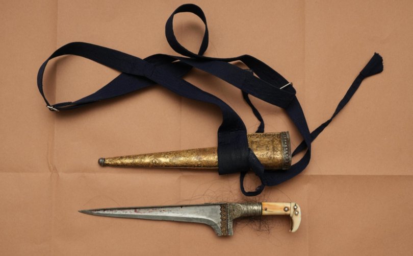 The murder weapon used by Vickrum Digwa.