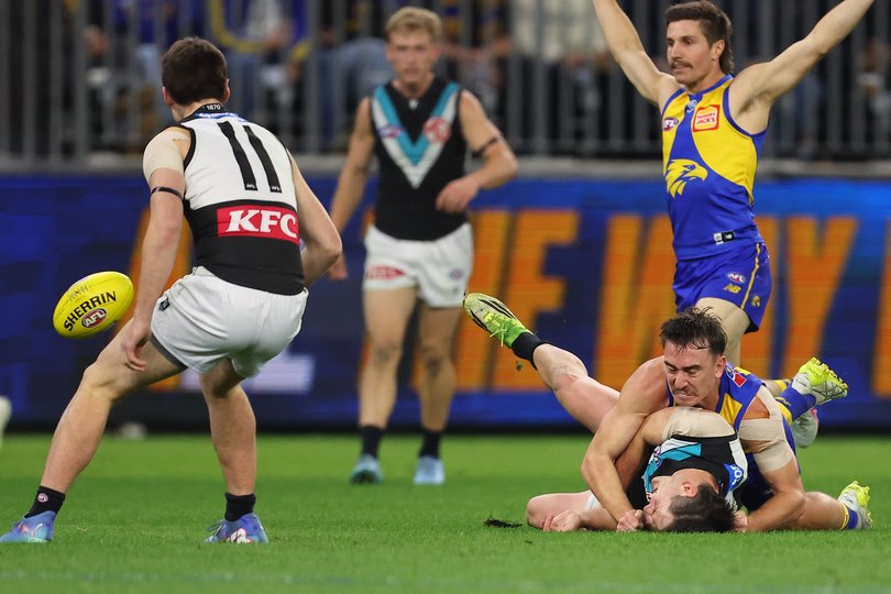 Hough tackling Butters.