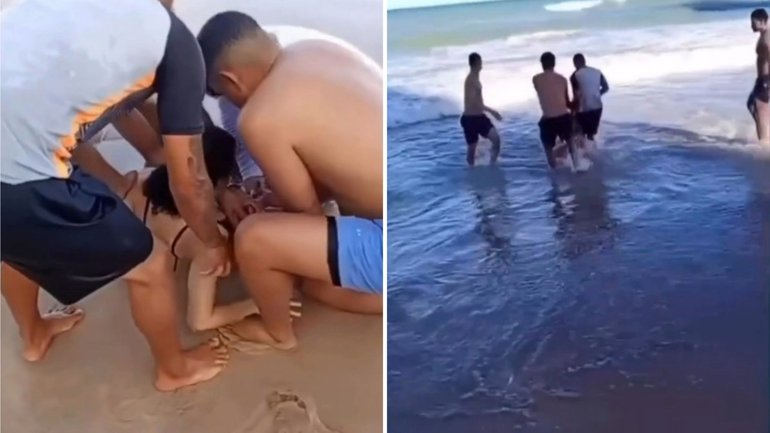 A teenage girl has had her leg torn off in a shark attack off a popular beach, in a shocking incident that came just one day after an 11-year-old boy was also seriously mauled. 
