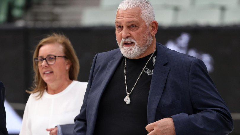 Underworld figure Mick Gatto and a woman have been arrested after detectives executed a search warrant at a property in Melbourne’s south-east.