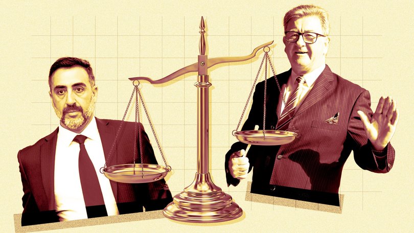 Sevag Chalabian, left, and Steve Barrett who is still fighting to clear his name three years after a blackmail charge was dropped.  
