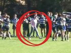 A parent has been sanctioned after storming onto the field during a heated on-field exchange at a junior sports match.