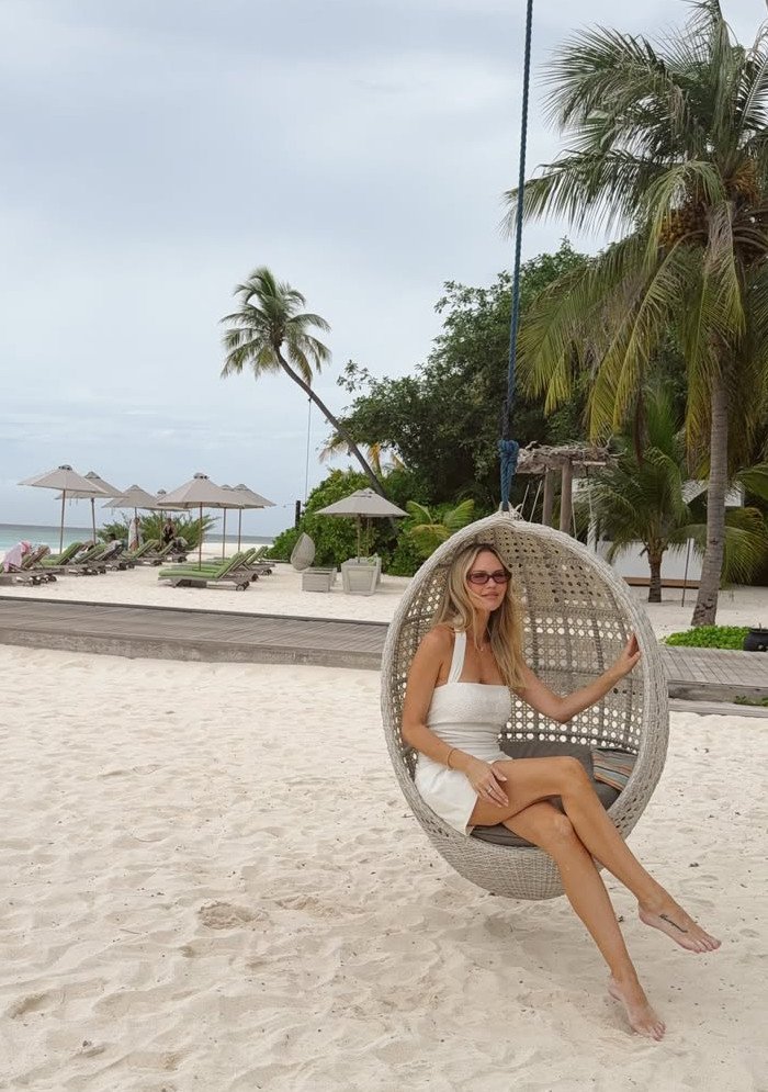 Jules Neale in the Maldives.