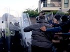Protesters clashed with police on Tuesday in Southampton, where Henry Nowak was killed in December.