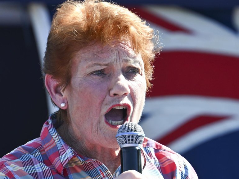 One Nation leader Pauline Hanson has flagged foreigners have their homes repossessed.