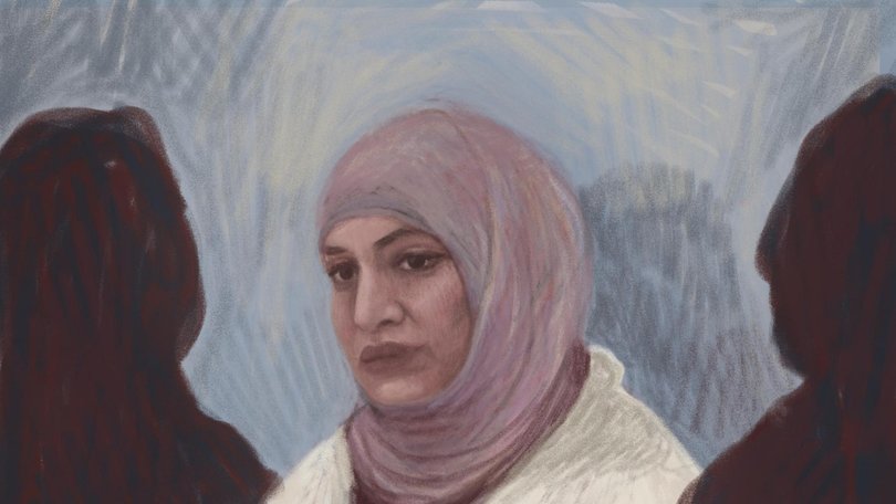 Zeinab Ahmad, 31 plans to live with family if released. Court Sketch: Anita Lester/ NewsWire
