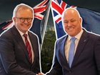 Anthony Albanese and Chris Luxon will hold talks during the New Zealand PM's visit to Australia. (Susie Dodds/AAP PHOTOS)