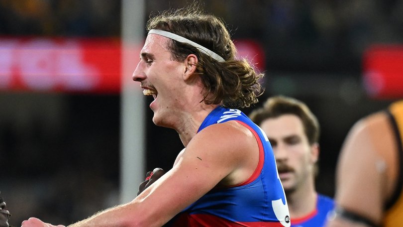 Western Bulldogs player Michael Sellwood called out a fan after the win over Hawthorn.
