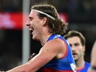 Western Bulldogs player Michael Sellwood called out a fan after the win over Hawthorn.