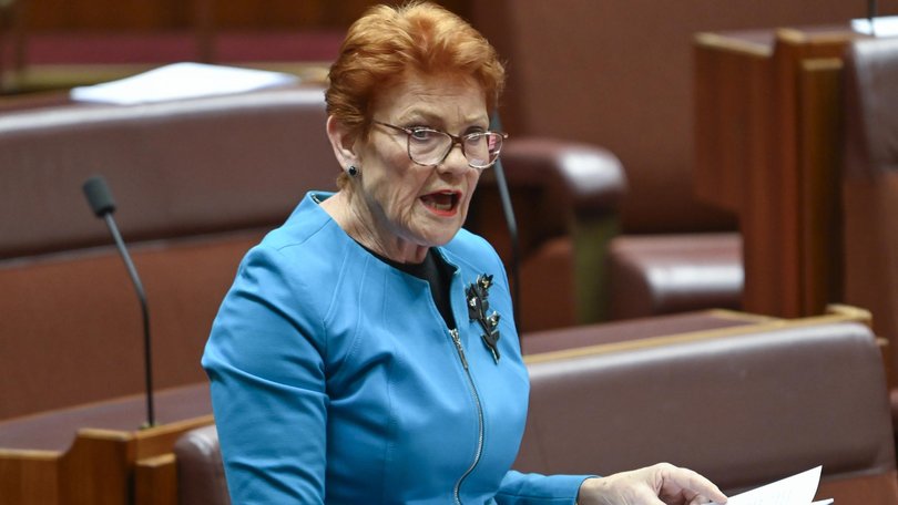 Pauline Hanson’s One Nation Party has risen in opinion polls. Picture: NewsWire / Martin Ollman