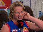 Comeback kid Cody Weightman rode an emotional rollercoaster during the Bulldogs’ clash with Hawthorn.