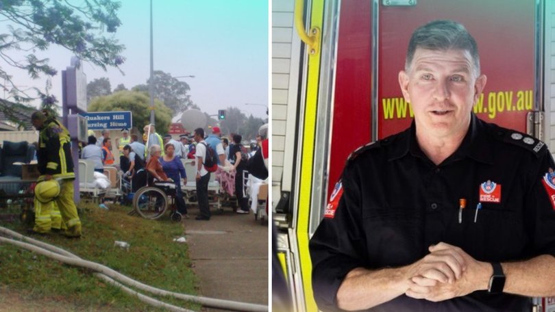 Brett Johnson (right) was incident controller during a deadly nursing home emergency in Quakers Hill.
