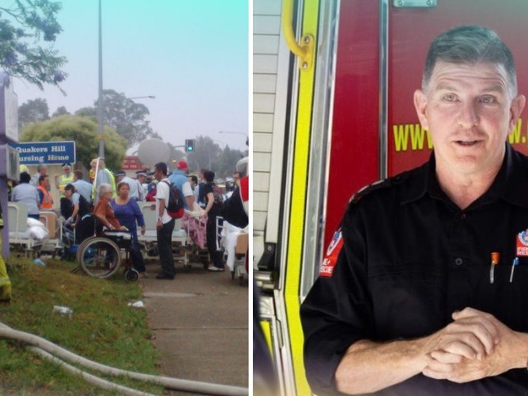 Brett Johnson (right) was incident controller during a deadly nursing home emergency in Quakers Hill.