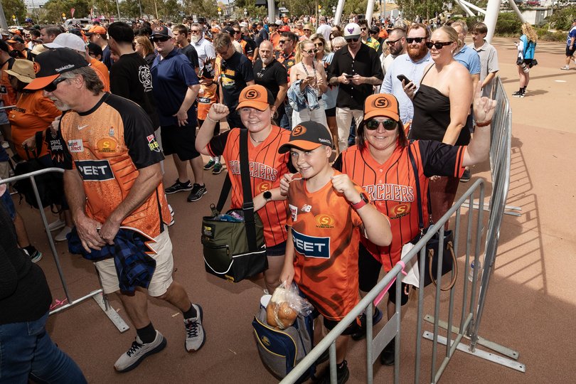 The Perth Scorchers and Sydney Sixers face off in the Big Bash Grand Final at Optus Stadium.