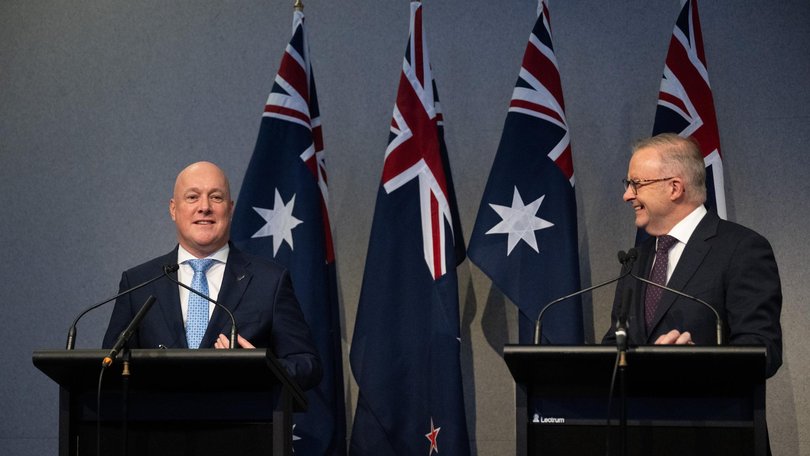 NZ Prime Minister Christopher Luxon said comments made by his finance minister on Australia’s CGT changes were taken out of context. Picture: Dan Peled / NewsWire