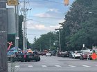 Police are at the scene of a shooting near a festival in Toledo, Ohio. (AP PHOTO)