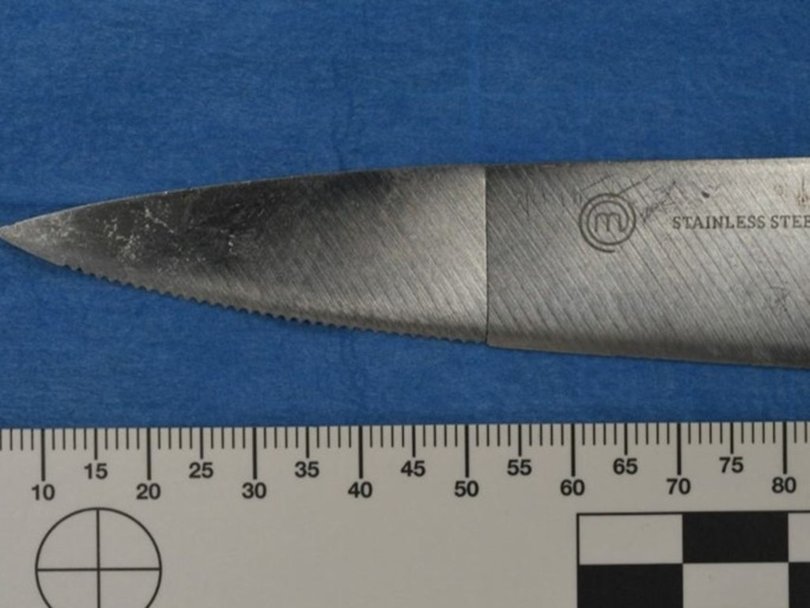 Another photograph of the knife fragments. Picture: Supplied.