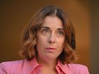 Minister for Communications Anika Wells speaks to the media during a press conference at Parliament House in Canberra, Tuesday, April 28, 2026. (AAP Image/Mick Tsikas) NO ARCHIVING, EDITORIAL USE ONLY MICK TSIKAS