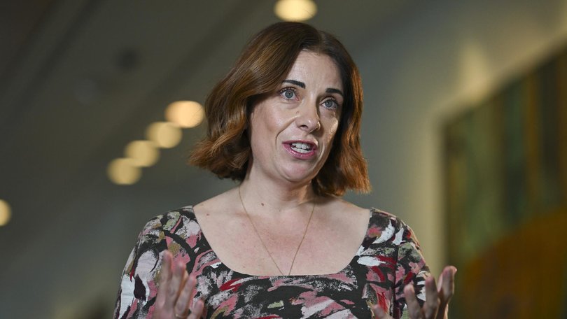 Communications Minister Anika Wells referred herself to an independent review. Picture: NewsWire / Martin Ollman