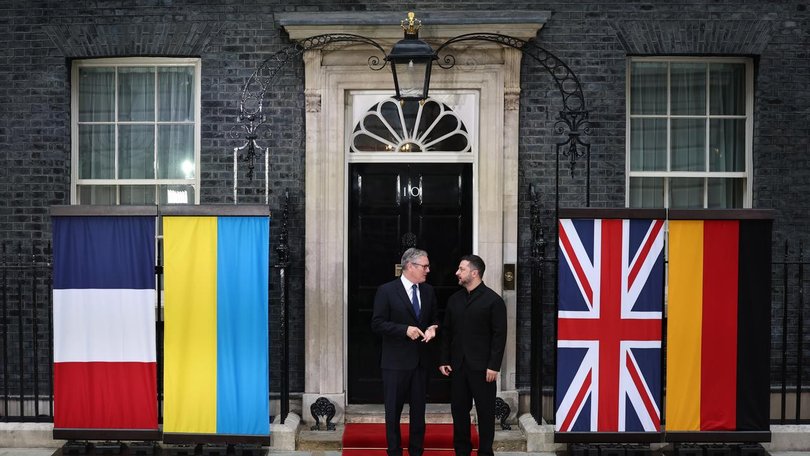 The United Kingdom, France and Germany have become Ukraine's largest supporters. (EPA PHOTO)