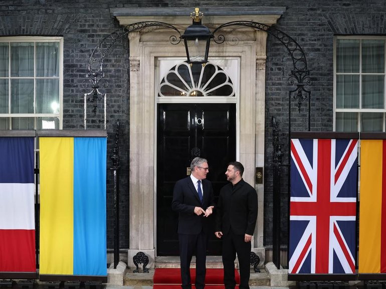 The United Kingdom, France and Germany have become Ukraine's largest supporters. (EPA PHOTO)