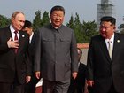 Vladimir Putin, Xi Jinping and  Kim Jong Un in Beijing's Tiananmen Square on September 3, 2025. 