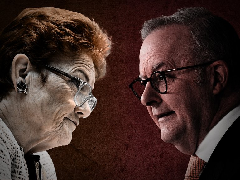 Pauline Hanson is in her ascendency, while Anthony Albanese is less popular than ever.