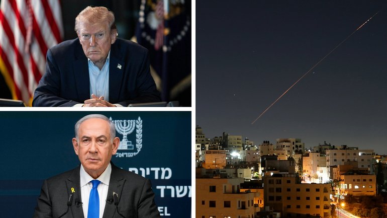 Donald Trump has threatened to leave Israel to fight Iran 'alone'.