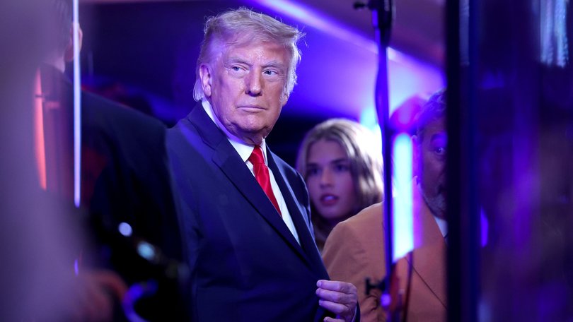 U.S. President Donald Trump at Madison Square Garden.