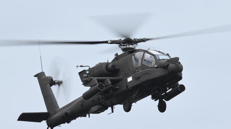 FILE: A US Apache helicopter has crashed near the Strait of Hormuz.  