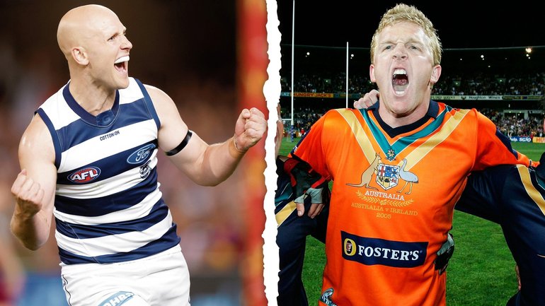 Gary Ablett Jnr and Dustin Flecther have been inducted into the Australia Football Hall of Fame