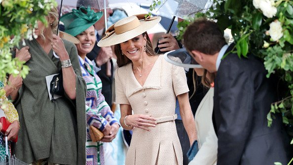 The future Queen enjoyed a surprise reunion with a figure from her pre-royal life at a star-studded wedding.