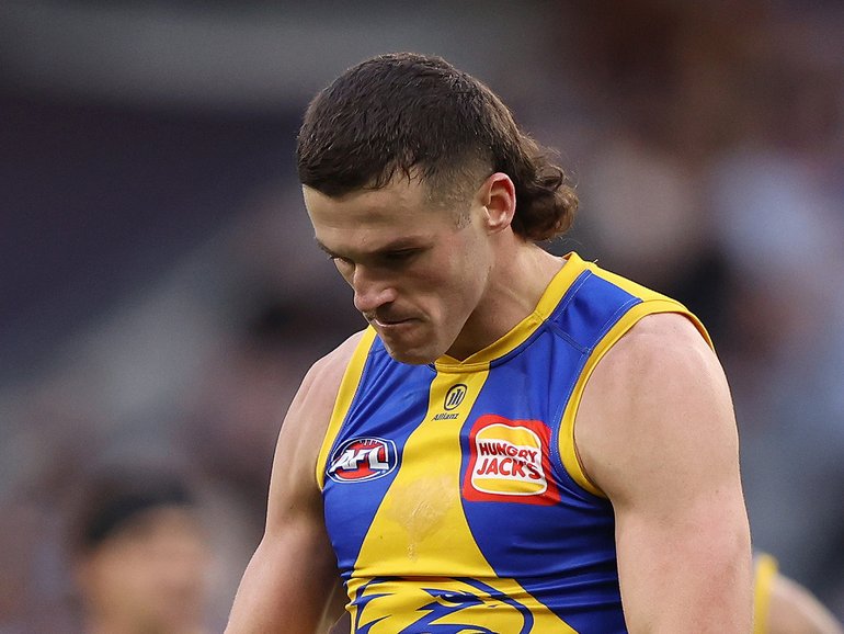 Jake Waterman missed a late shot on goal that would have out the Eagles in front. 