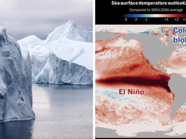 An expansive area of well below-average ocean temperatures lingering in the North Atlantic has sparked fears in Greenland and Iceland of a chilling climate crisis for Arctic nations.