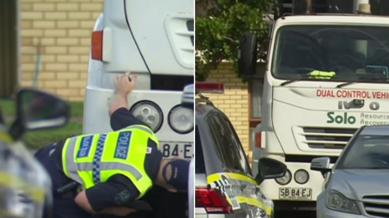 A 23-year-old has died after being hit by a garbage truck in Adelaide