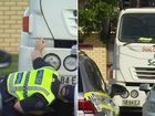 A 23-year-old has died after being hit by a garbage truck in Adelaide