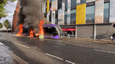 Footage of multiple arson attacks across Belfast have circulated online.