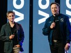 Antonio Gracias  and Elon Musk at a political rally last year.