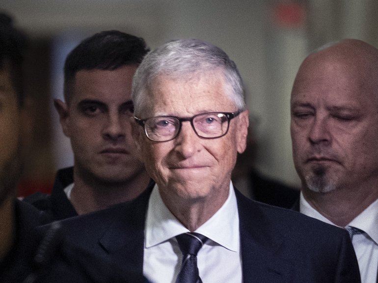 Bill Gates, the co-founder of Microsoft, arrives on Capitol Hill to testify privately before the House Oversight Committee.