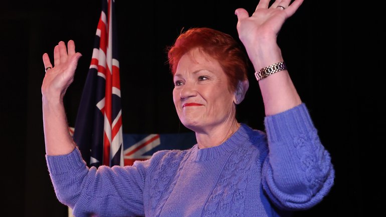 One Nation leader Pauline Hanson.