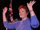 One Nation leader Pauline Hanson.