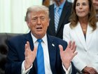US President Donald Trump during a signing ceremony for the "Secure America Act" in the Oval Office of the White House in Washington, DC, US, on Wednesday, June 10, 2026. President Donald Trump prevailed after dissident Republican lawmakers abandoned an effort to leverage a $70 billion spending package to prevent him from reviving a payout fund for political allies who say they were unfairly targeted by the Biden administration. Photographer: Aaron Schwartz/CNP/Bloomberg